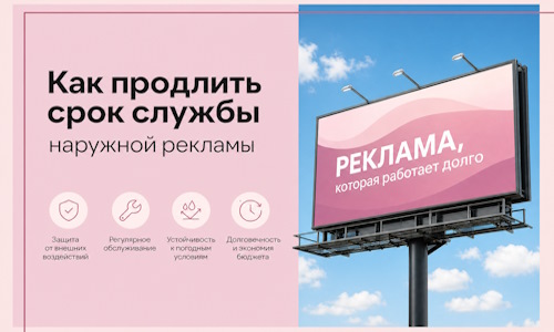 Как продлить срок службы наружной рекламы в  Лесозаводске