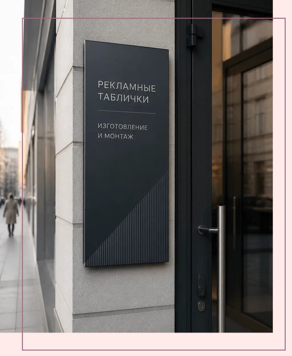 Рекламные таблички в Лесозаводске по цене от 4652 р. | Аванза-Лсз