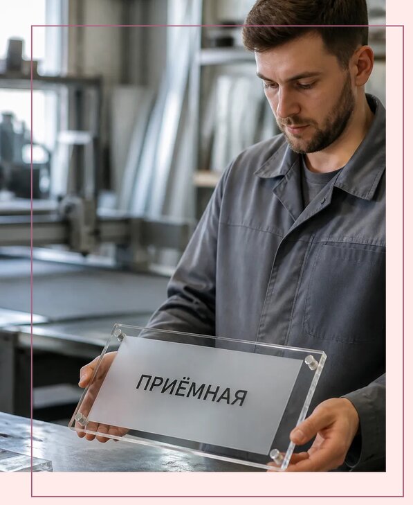 Таблички из оргстекла на заказ в Лесозаводске от 4032 р. | Аванза-Лсз