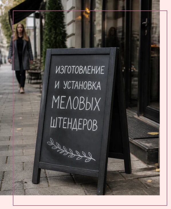 Меловые штендеры в Лесозаводске по цене от 6720 р. | Аванза-Лсз